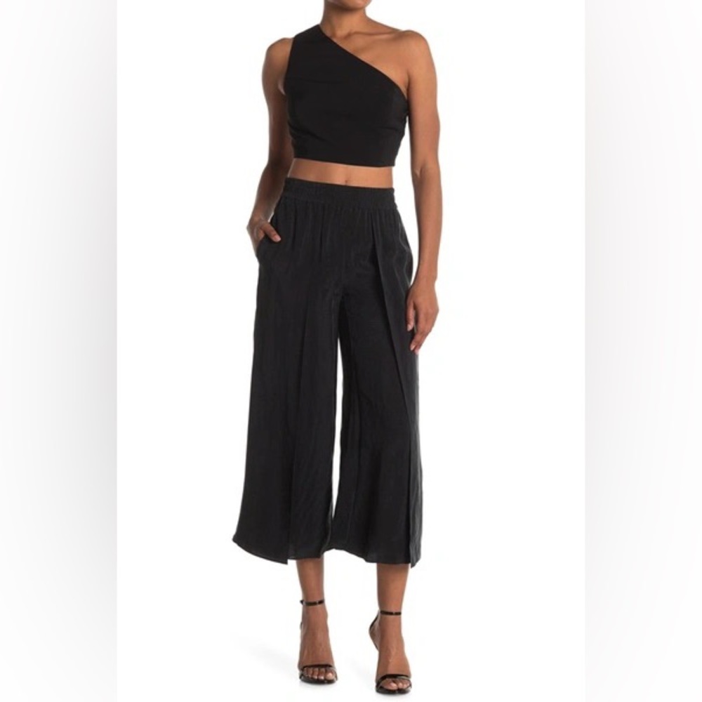 Alice + Olivia | Elba Split Hem Black Pants